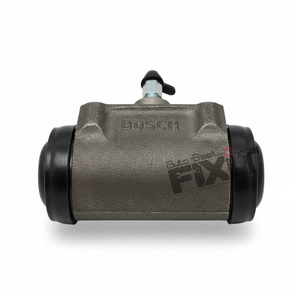 High-performance wheel brake cylinder replacement for Scorpio 2006-2015 / Thar 1st Gen 2010-2021 showing heavy-duty connector pins and clean unit housing assembly.