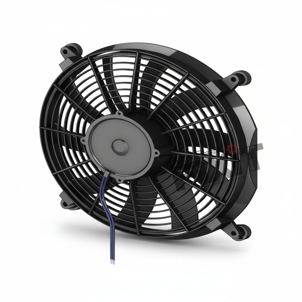 High-performance fan assy. | mahindra scorpio 3rd gen f/l (2017 replacement for 2022) Diesel showing heavy-duty connector pins and clean unit housing assembly.