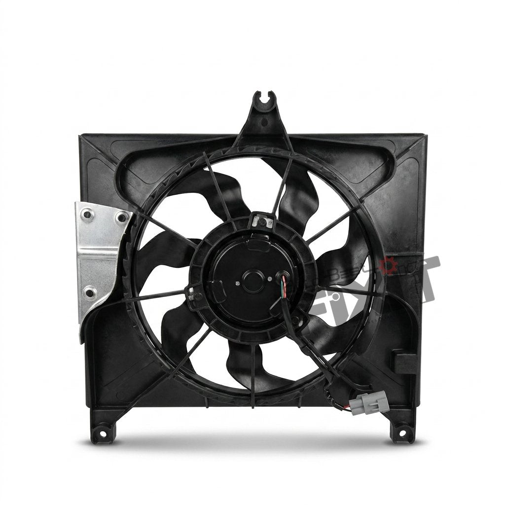 HANON FAN & SHROUD ASSY | MARUTI WAGON R 2ND GEN STINGRAY (2013-2016) PTL Compatible with MARUTI STINGRAY Vehicle