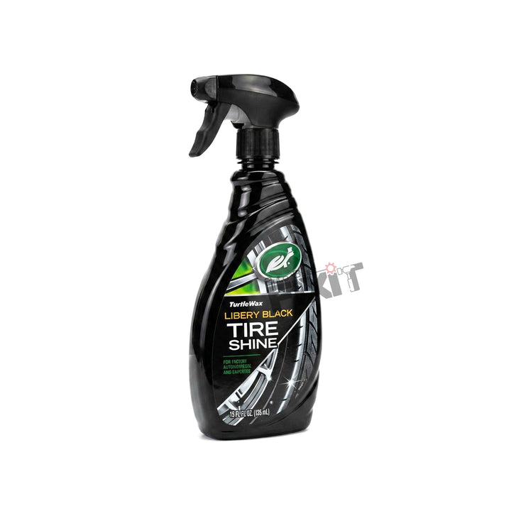 Turtle Wax Wet 'N Black Ultra Wet Tyre Shine 680 ml | Tyre Shine Spray for Deep Black Wet-Look Finish