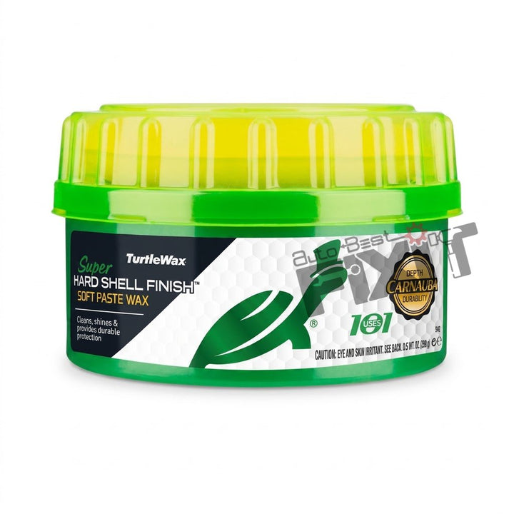 Turtle Wax Super Hard Shell Finish Paste Wax 270 g | Paste Car Wax for Deep Gloss & Hard-Shell Protection