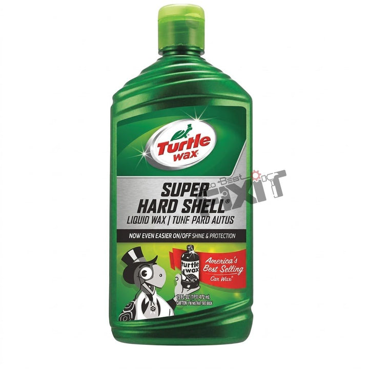 Turtle Wax Super Hard Shell Liquid Wax 473 ml | Liquid Car Wax for Long-Lasting Shine & Protection