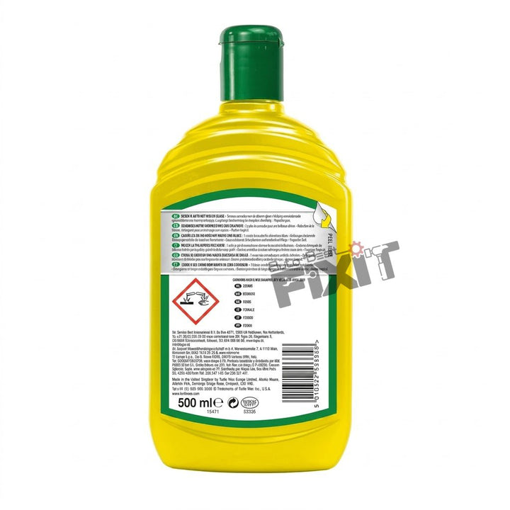 Turtle Wax Carnauba Tropical Wash & Wax Car Shampoo 500 ml | Car Wash Shampoo with Wax for Foam Wash & Shine