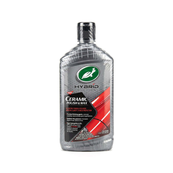 Turtle Wax Hybrid Solutions Ceramic Polish & Wax 414 ml | Ceramic Car Polish & Wax for Gloss and Protection