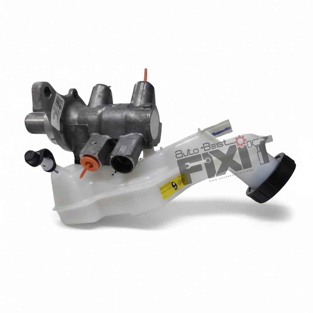 High-performance cylinder assy master less anti lock bearing system replacement for Fiesta 1st Gen 2005-2011 / Figo 1st Gen 2010-2015 / Fusion 2004-2010 showing heavy-duty connector pins and clean unit housing assembly.