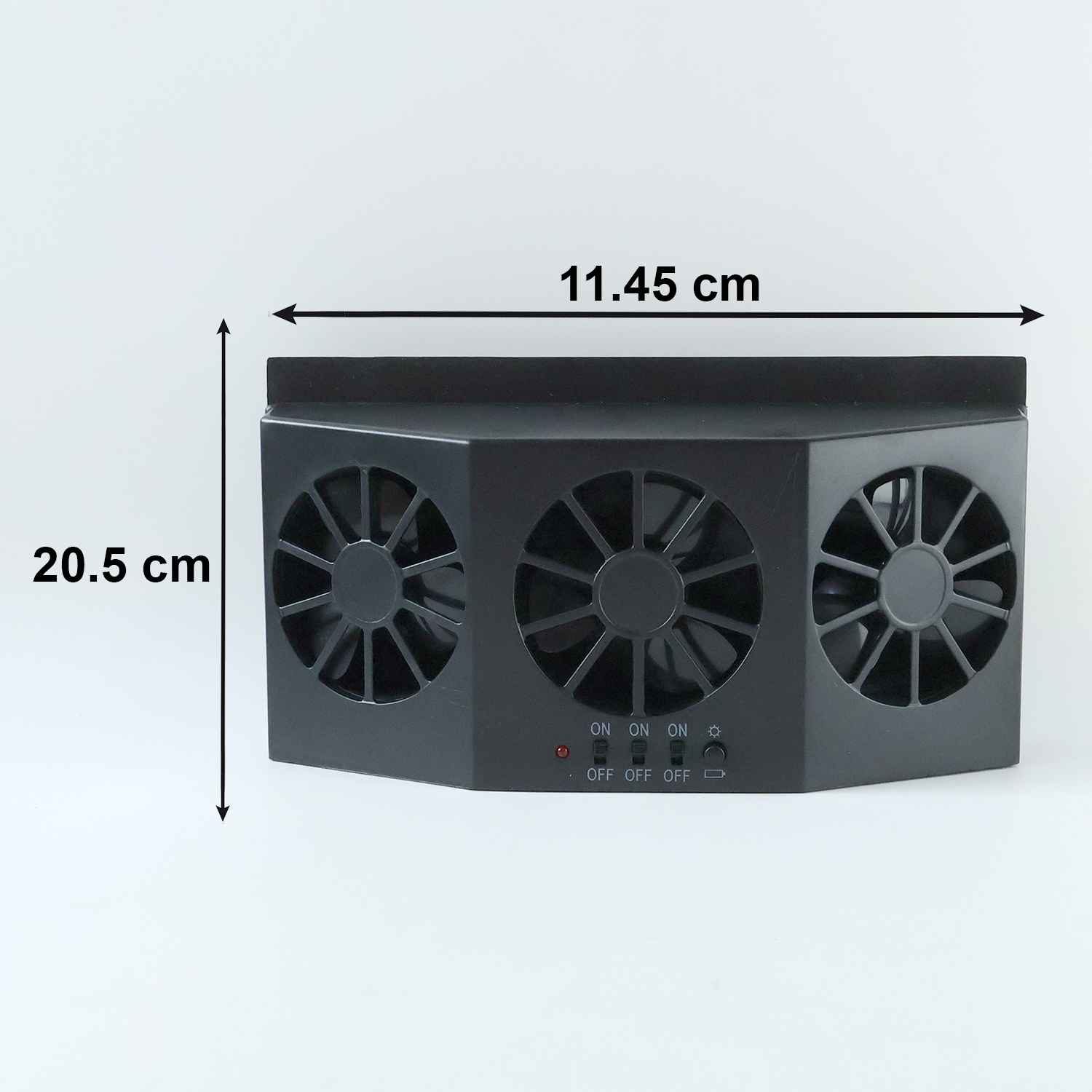 Solar Powered Car Window Ventilation Fan (1 Pc)