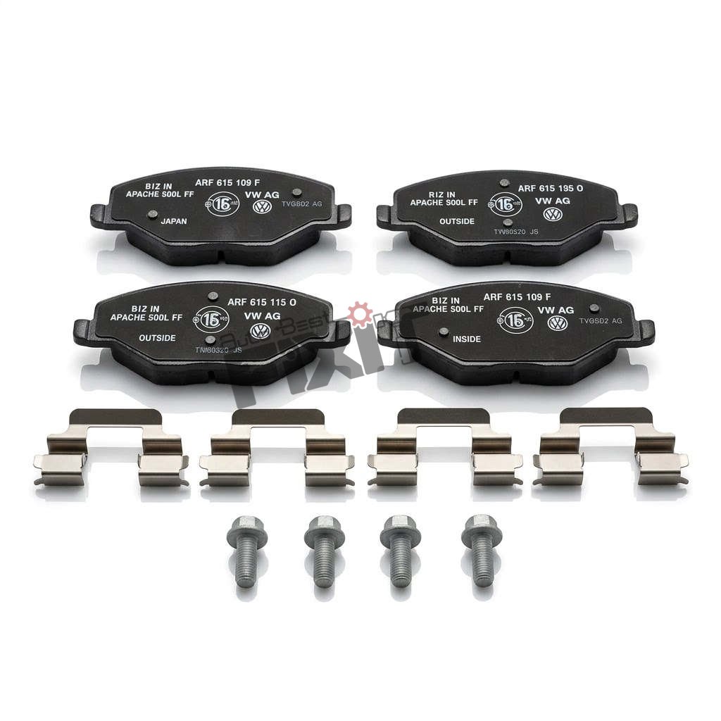 Volkswagen Polo, Ameo & Cross Polo / Skoda Rapid Front Brake Pads Set | 2009–2022 | VAG Genuine