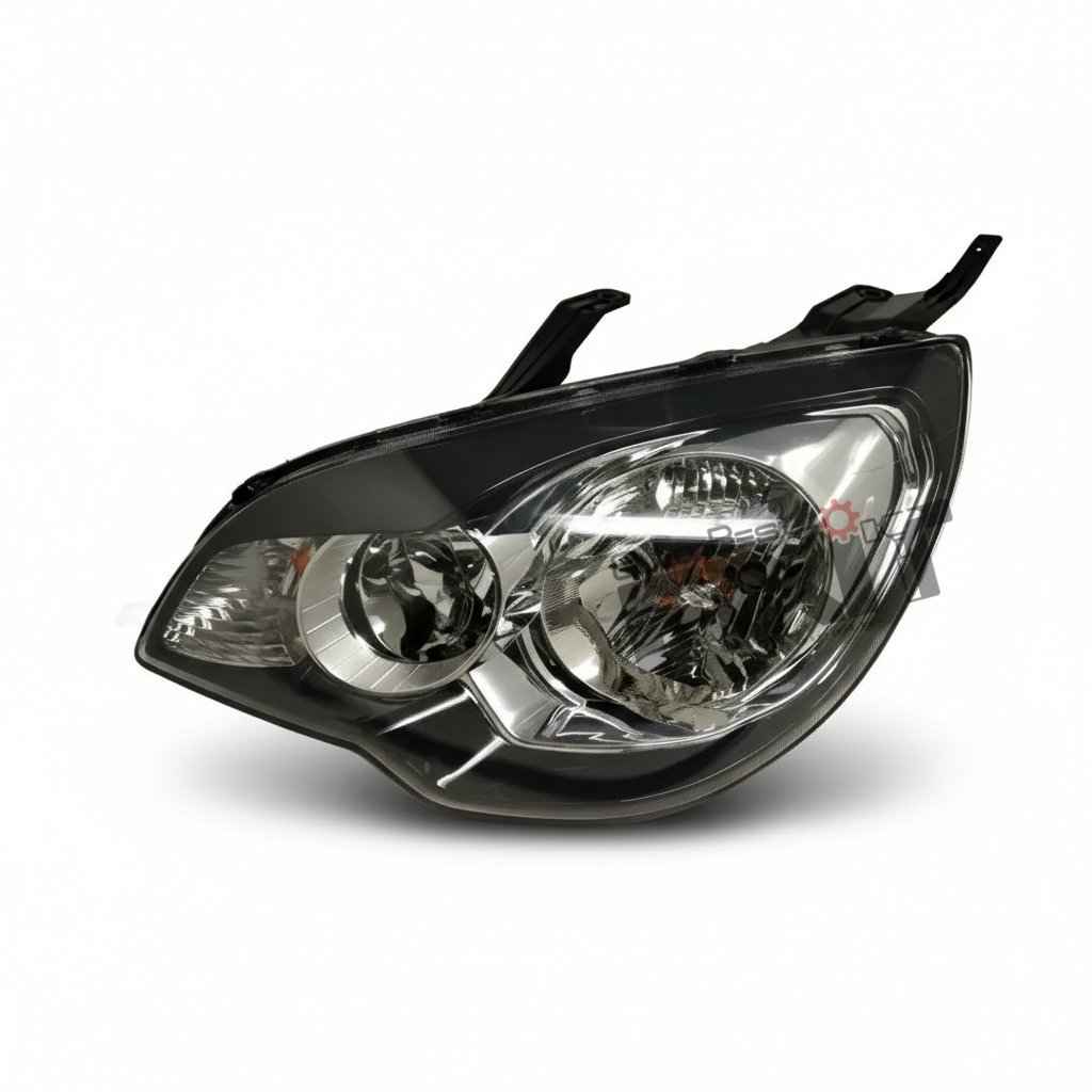 High-performance headlamp rh replacement for Fiesta 2008-2015 showing heavy-duty connector pins and clean unit housing assembly.