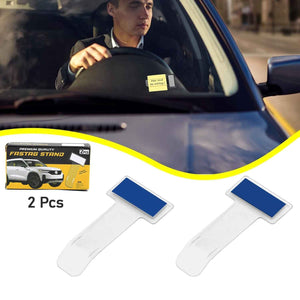 Windscreen Cardholder for Fastag | Transparent Ticket Holder for Car (2 Pc Set)