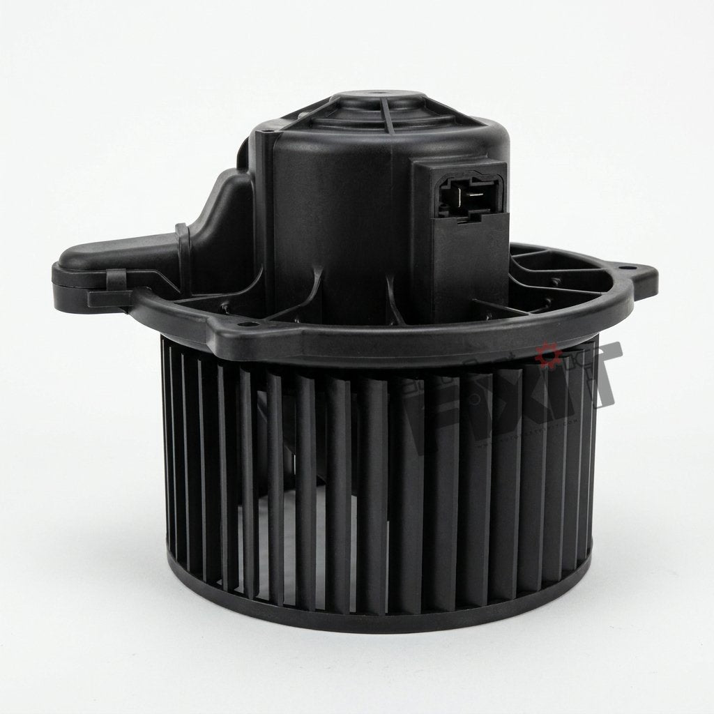 High-performance i10 rhd blower motor | hyundai i10 1st gen (2007 replacement for 2010), I10 1st Gen F / L (2010-2013) Petrol showing heavy-duty connector pins and clean unit housing assembly.