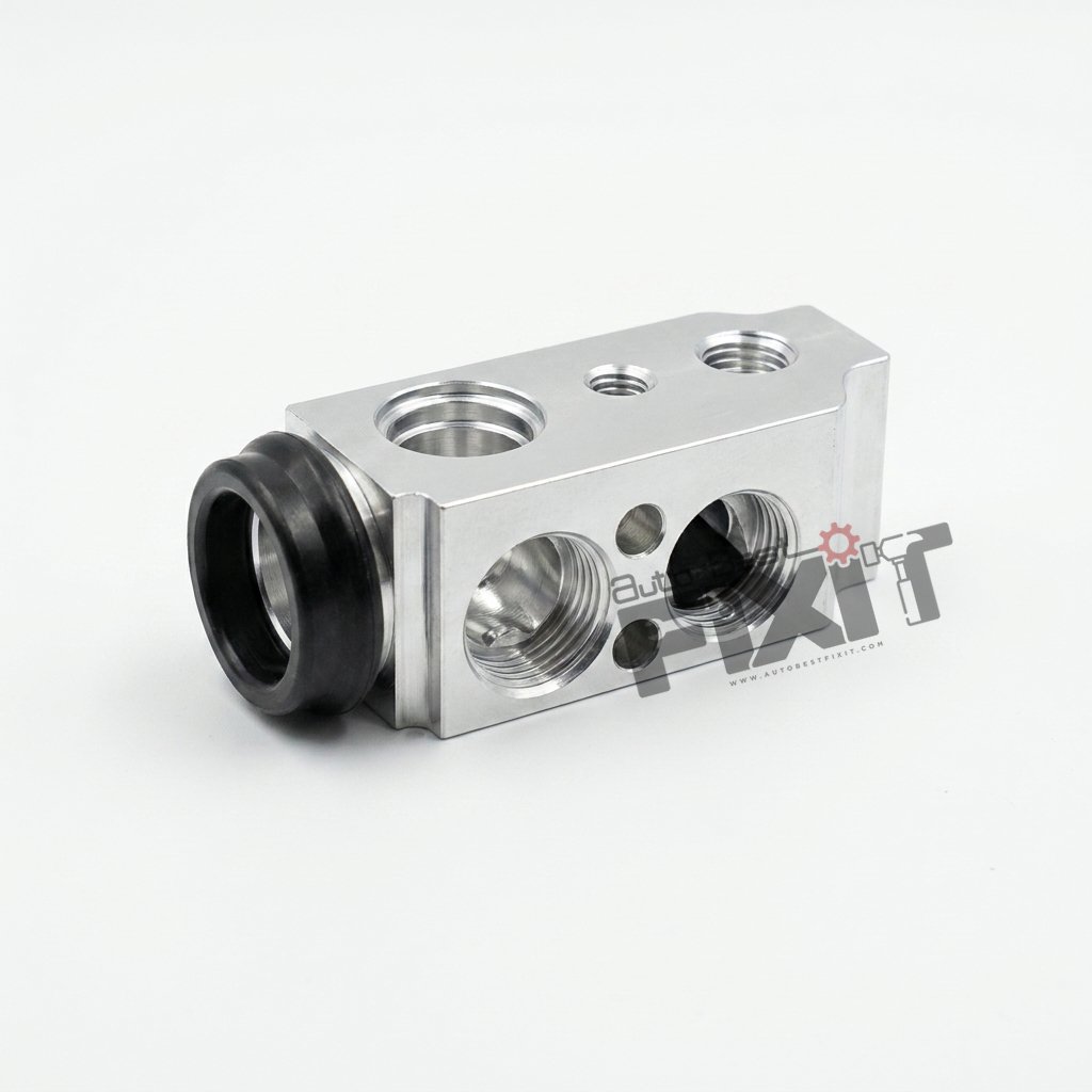 High-performance i10 expansion valve | hyundai i10 1st gen (2007 replacement for 2010), I10 1st Gen F / L (2010-2013) Petrol showing heavy-duty connector pins and clean unit housing assembly.