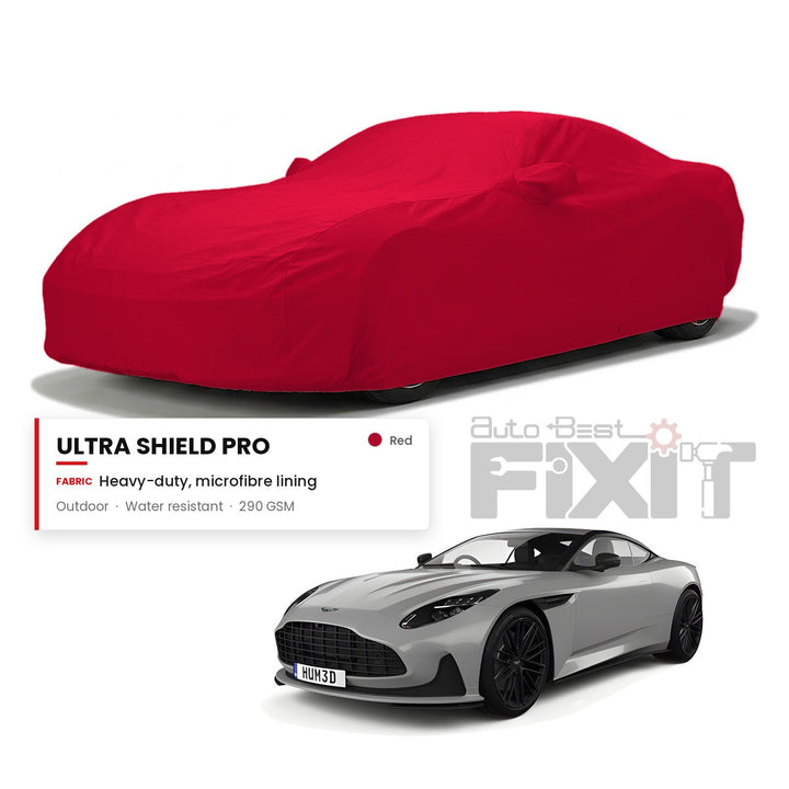 Aston Martin DB12 Car Body Cover Waterproof, Scratch Proof with Cotton Lining, Mirror & Antenna Pockets