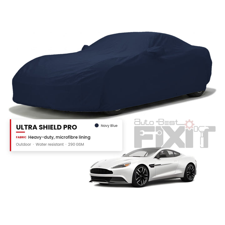 Aston Martin Vanquish Car Body Cover Waterproof, Scratch Proof with Cotton Lining, Mirror & Antenna Pockets