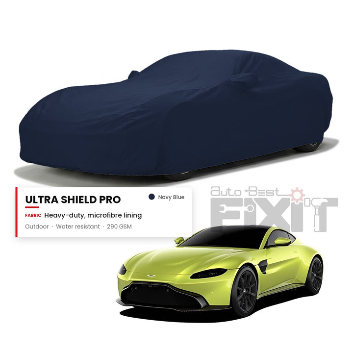 Aston Martin Vantage Car Body Cover Waterproof, Scratch Proof with Cotton Lining, Mirror & Antenna Pockets