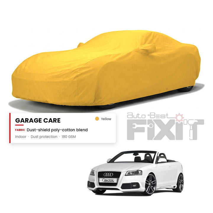 Audi A3 Cabriolet Car Body Cover Waterproof, Scratch Proof with Cotton Lining, Mirror & Antenna Pockets