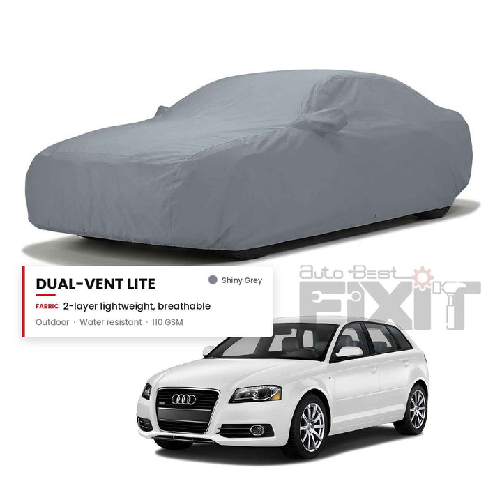 Audi A3 Car Body Cover Waterproof, Scratch Proof with Cotton Lining, Mirror & Antenna Pockets