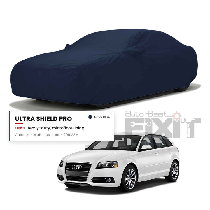 Audi A3 Car Body Cover Waterproof, Scratch Proof with Cotton Lining, Mirror & Antenna Pockets