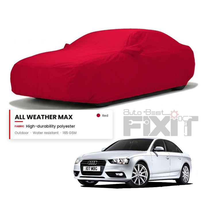 Audi A4 Car Body Cover Waterproof, Scratch Proof with Cotton Lining, Mirror & Antenna Pockets