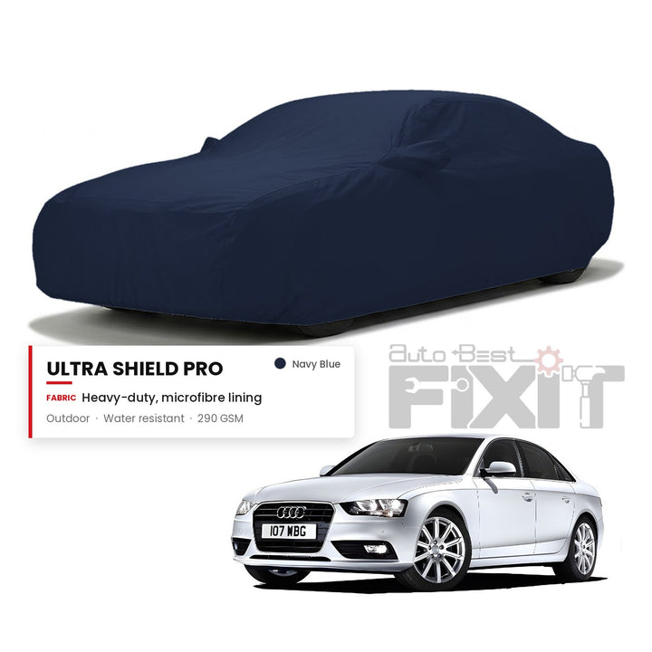 Audi A4 Car Body Cover Waterproof, Scratch Proof with Cotton Lining, Mirror & Antenna Pockets