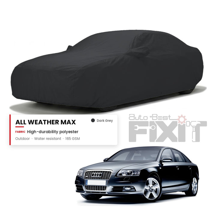 Audi A6 Car Body Cover Waterproof, Scratch Proof with Cotton Lining, Mirror & Antenna Pockets