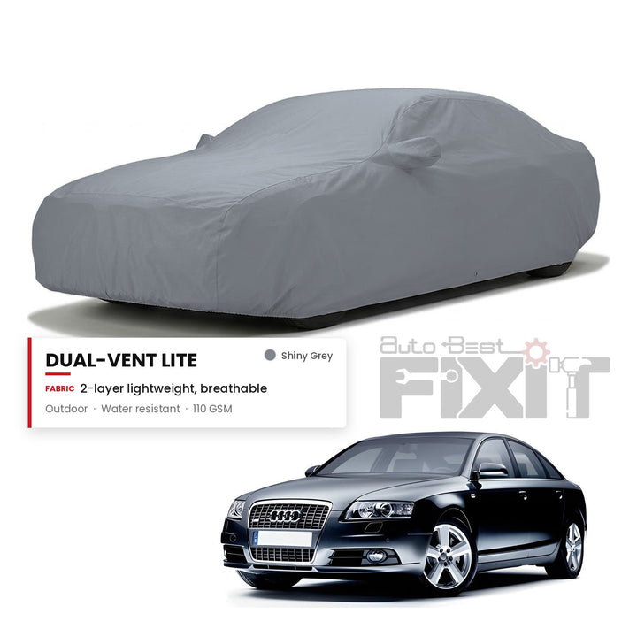 Audi A6 Car Body Cover Waterproof, Scratch Proof with Cotton Lining, Mirror & Antenna Pockets