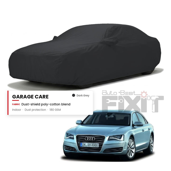 Audi A8 Car Body Cover Waterproof, Scratch Proof with Cotton Lining, Mirror & Antenna Pockets