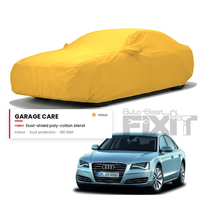 Audi A8 Car Body Cover Waterproof, Scratch Proof with Cotton Lining, Mirror & Antenna Pockets