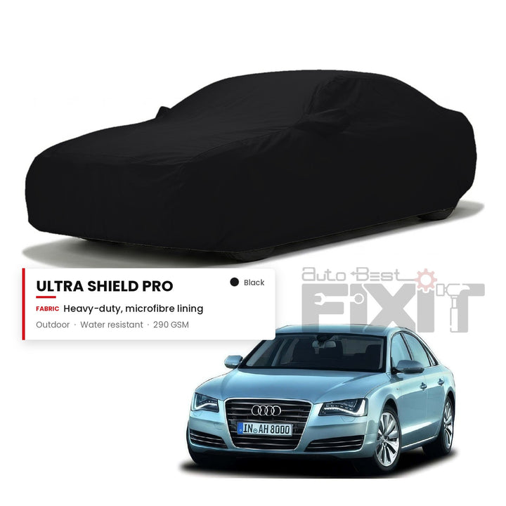 Audi A8 Car Body Cover Waterproof, Scratch Proof with Cotton Lining, Mirror & Antenna Pockets