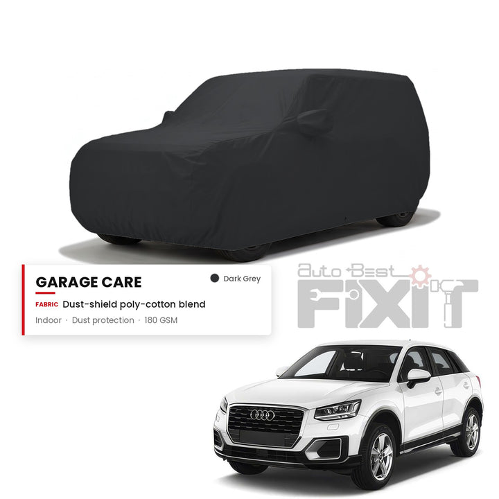 Audi Q2 Car Body Cover Waterproof, Scratch Proof with Cotton Lining, Mirror & Antenna Pockets