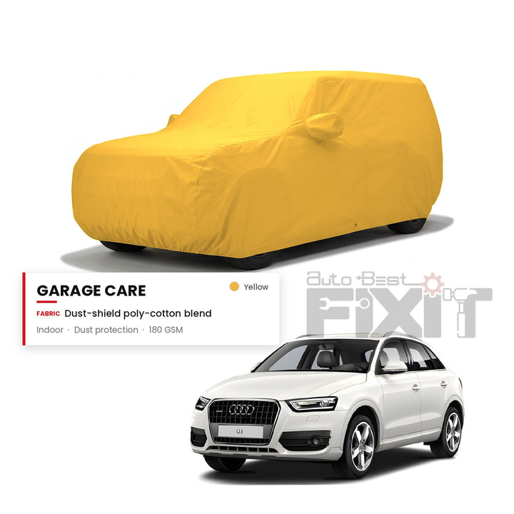 Audi Q3 Car Body Cover Waterproof, Scratch Proof with Cotton Lining, Mirror & Antenna Pockets