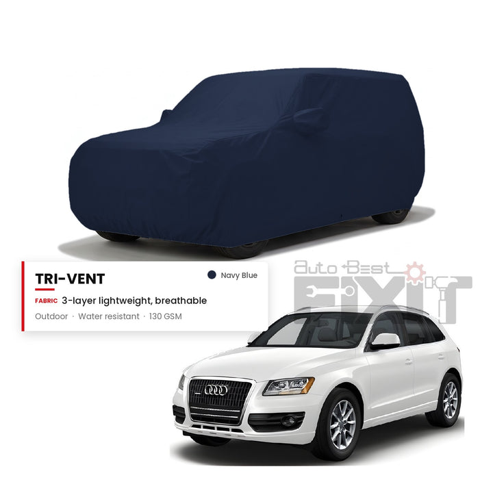 Audi Q5 Car Body Cover Waterproof, Scratch Proof with Cotton Lining, Mirror & Antenna Pockets