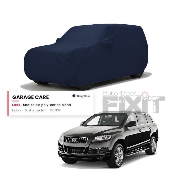Audi Q7 Car Body Cover Waterproof, Scratch Proof with Cotton Lining, Mirror & Antenna Pockets