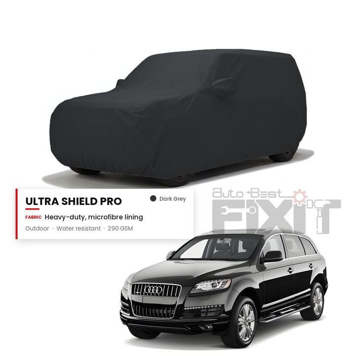 Audi Q7 Car Body Cover Waterproof, Scratch Proof with Cotton Lining, Mirror & Antenna Pockets