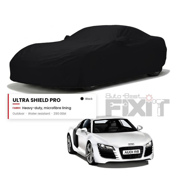 Audi R8 Car Body Cover Waterproof, Scratch Proof with Cotton Lining, Mirror & Antenna Pockets