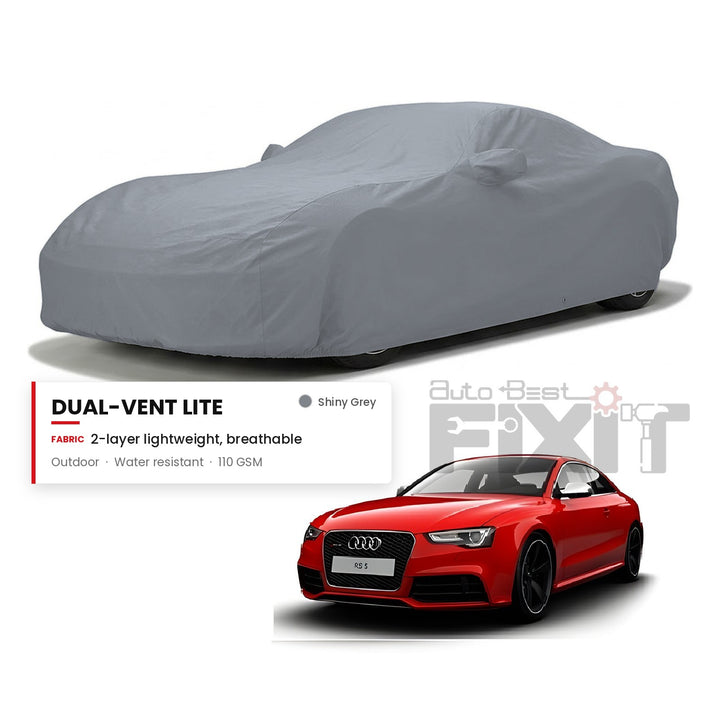 Audi RS5 Car Body Cover Waterproof, Scratch Proof with Cotton Lining, Mirror & Antenna Pockets