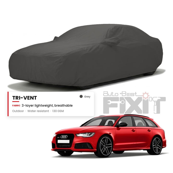 Audi RS6 Car Body Cover Waterproof, Scratch Proof with Cotton Lining, Mirror & Antenna Pockets