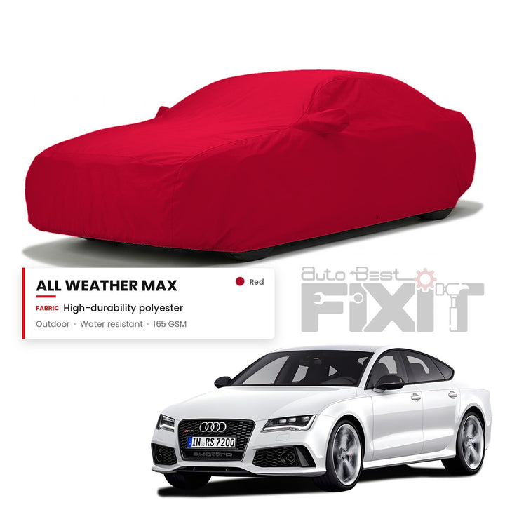 Audi RS7 Car Body Cover Waterproof, Scratch Proof with Cotton Lining, Mirror & Antenna Pockets