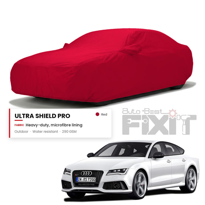 Audi RS7 Car Body Cover Waterproof, Scratch Proof with Cotton Lining, Mirror & Antenna Pockets