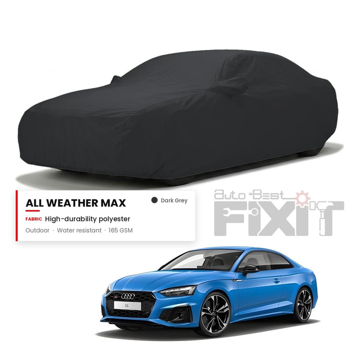Audi S5 Car Body Cover Waterproof, Scratch Proof with Cotton Lining, Mirror & Antenna Pockets