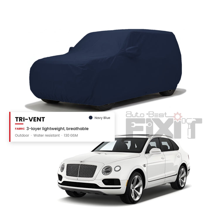 Bentley Bentayga Car Body Cover Waterproof, Scratch Proof with Cotton Lining, Mirror & Antenna Pockets