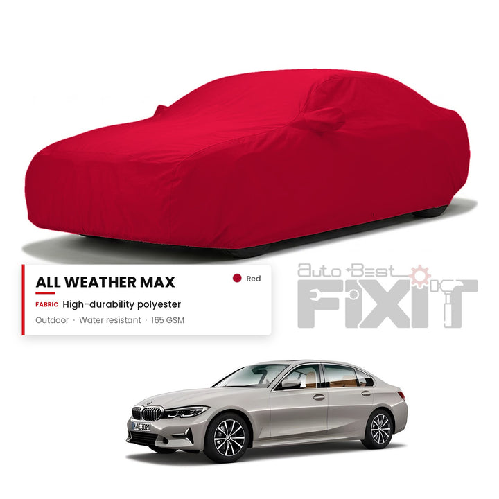 BMW 3 Series 330Li Car Body Cover Waterproof, Scratch Proof with Cotton Lining, Mirror & Antenna Pockets