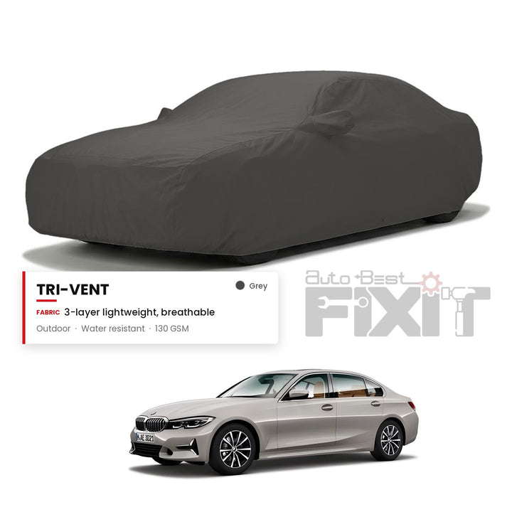 BMW 3 Series 330Li Car Body Cover Waterproof, Scratch Proof with Cotton Lining, Mirror & Antenna Pockets