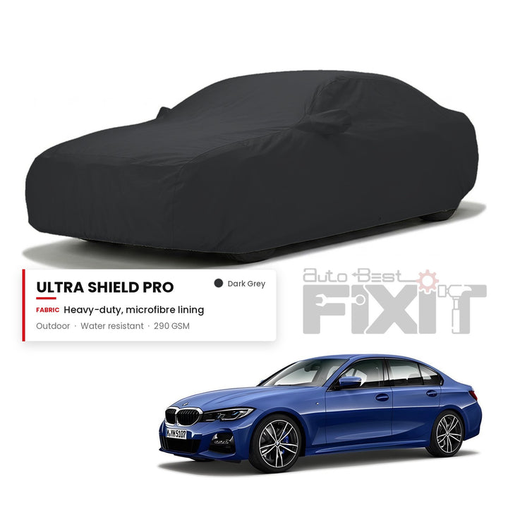 BMW 3 Series Car Body Cover Waterproof, Scratch Proof with Cotton Lining, Mirror & Antenna Pockets