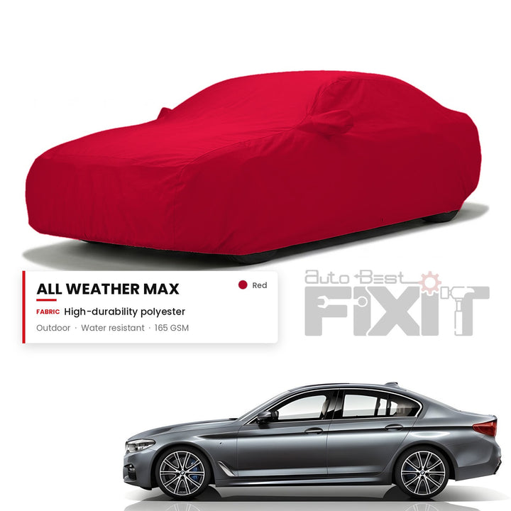 BMW 5 Series 2017-2024 Car Body Cover Waterproof, Scratch Proof with Cotton Lining, Mirror & Antenna Pockets