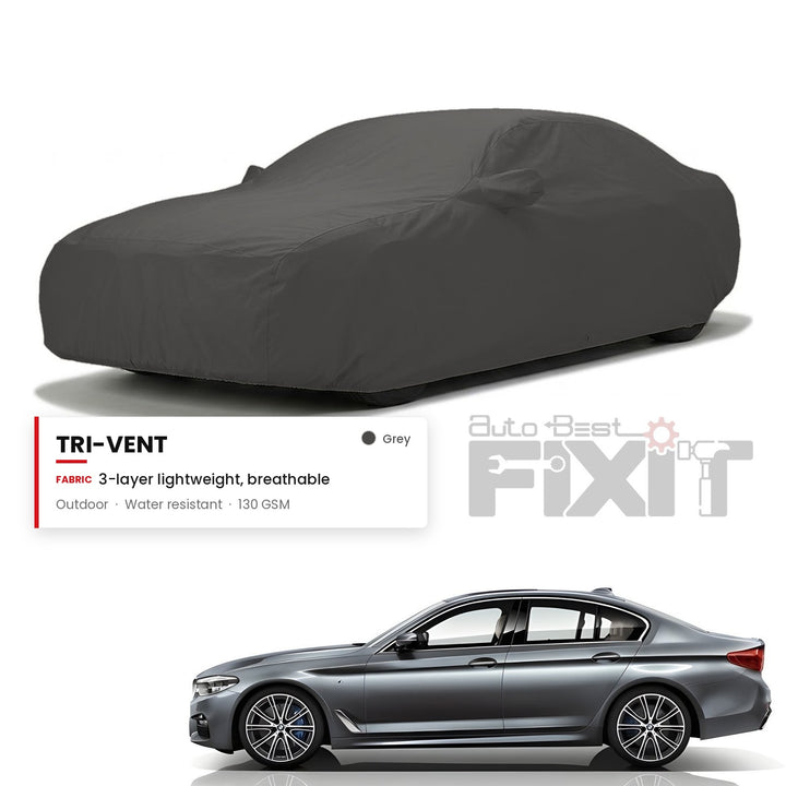 BMW 5 Series 2017-2024 Car Body Cover Waterproof, Scratch Proof with Cotton Lining, Mirror & Antenna Pockets
