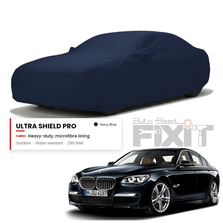 BMW 7 Series 2017-2022 Car Body Cover Waterproof, Scratch Proof with Cotton Lining, Mirror & Antenna Pockets