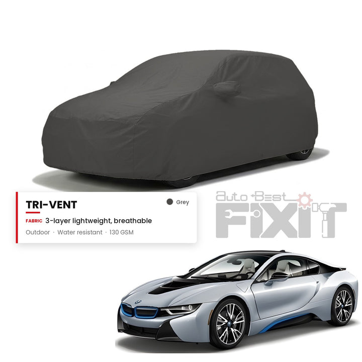 BMW i3 Car Body Cover Waterproof, Scratch Proof with Cotton Lining, Mirror & Antenna Pockets
