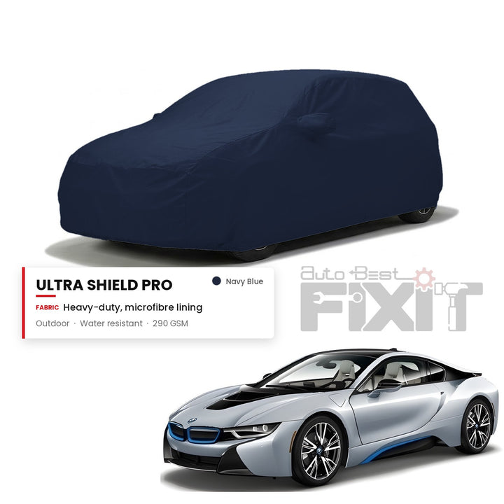 BMW i3 Car Body Cover Waterproof, Scratch Proof with Cotton Lining, Mirror & Antenna Pockets