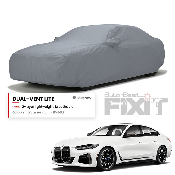 BMW i4 Car Body Cover Waterproof, Scratch Proof with Cotton Lining, Mirror & Antenna Pockets