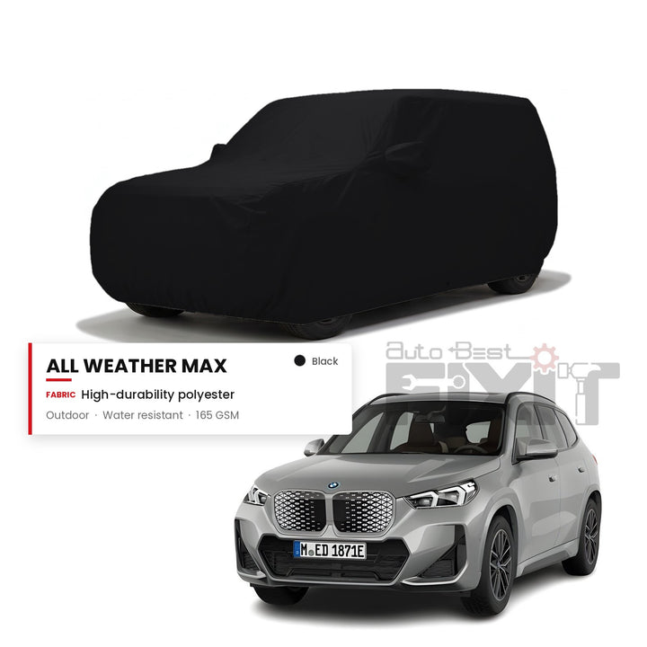 BMW iX1 Car Body Cover Waterproof, Scratch Proof with Cotton Lining, Mirror & Antenna Pockets